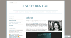 Desktop Screenshot of kaddybenyon.com