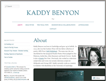 Tablet Screenshot of kaddybenyon.com
